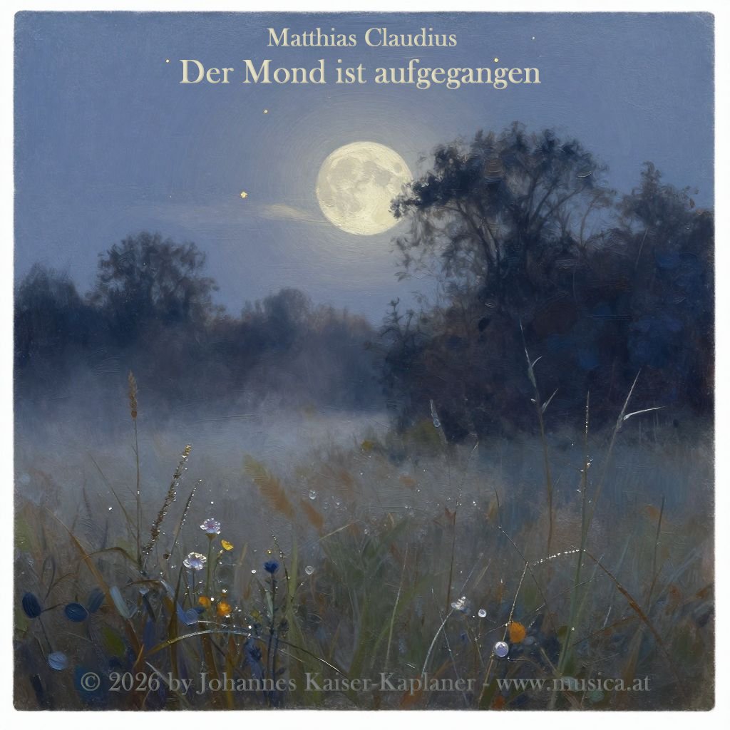Matthias Claudius: Der Mond ist aufgegangen